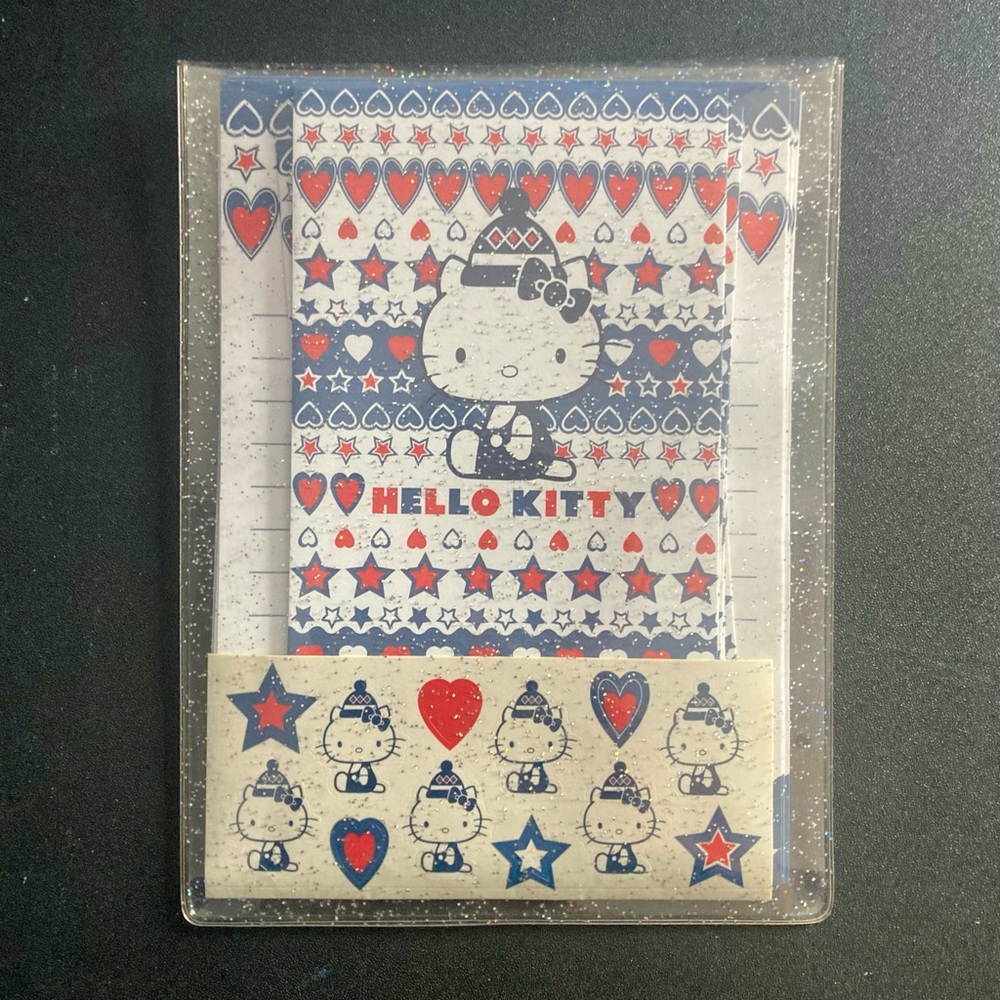 Hello Kitty Winter Letter Set ❤️🤍💙